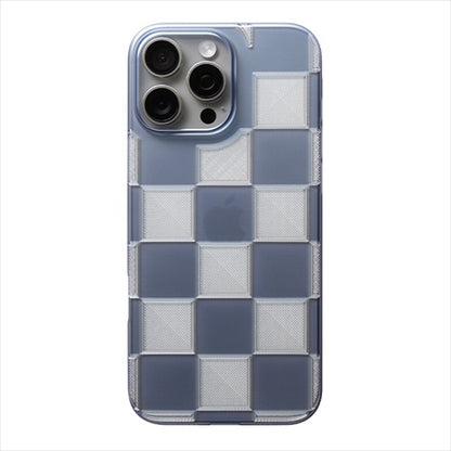 【Web限定】Air Jacket "kiriko" for iPhone 16 Pro Max 市松(クリアネイビー)