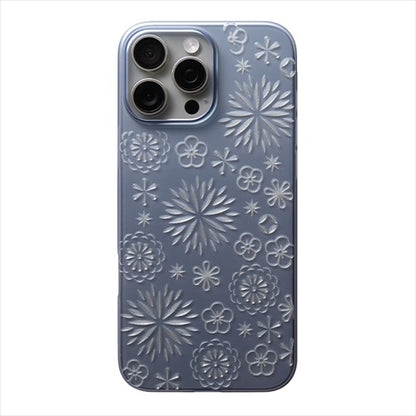 【Web限定】Air Jacket "kiriko" for iPhone 16 Pro Max 花(クリアネイビー)