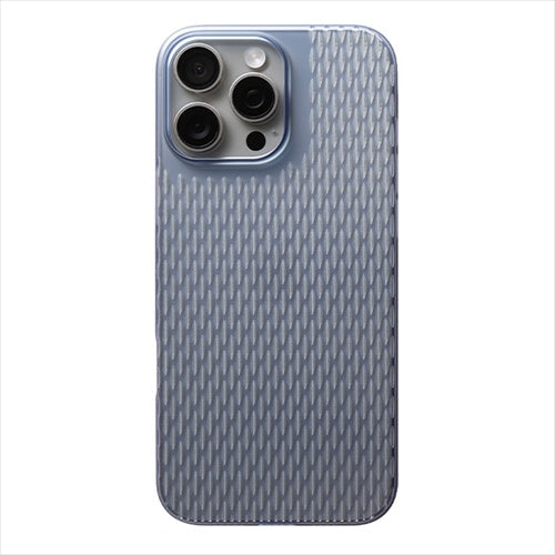 【Web限定】Air Jacket "kiriko" for iPhone 16 Pro Max 米つなぎ(クリアネイビー)