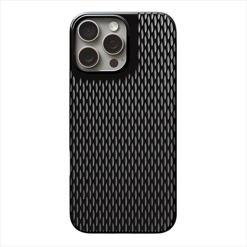 【Web限定】Air Jacket "kiriko" for iPhone 16 Pro Max 米つなぎ(ピアノブラック)