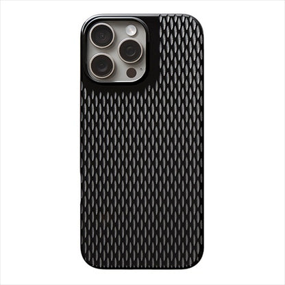 【Web限定】Air Jacket "kiriko" for iPhone 16 Pro Max 米つなぎ(ピアノブラック)