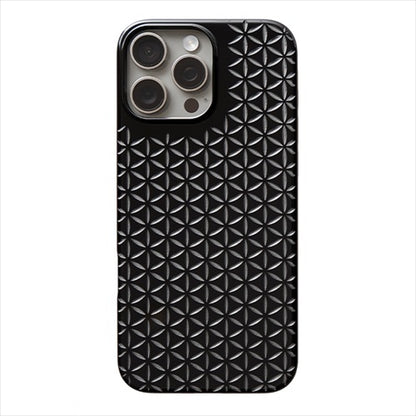 【Web限定】Air Jacket "kiriko" for iPhone 16 Pro Max 麻の葉つなぎ(ピアノブラック)