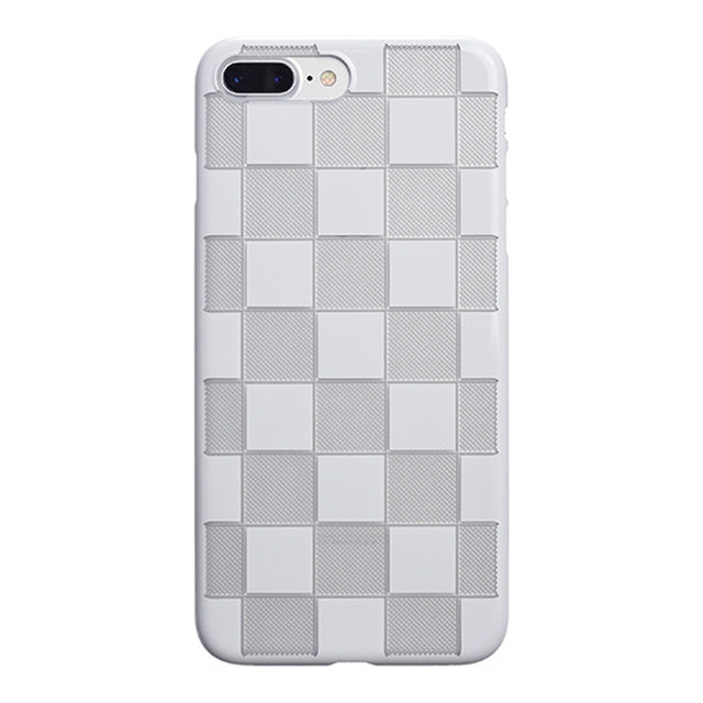 【Web限定】AIR JACKET ”kiriko” for iPhone8 Plus/7 Plus 市松(ピュアホワイト)