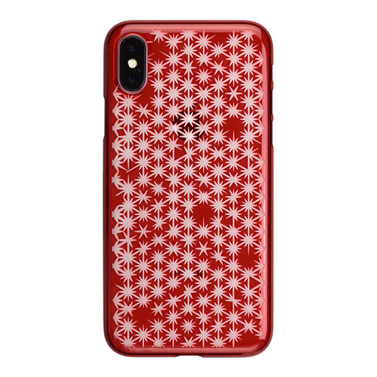 【Web限定】AIR JACKET ”kiriko” for iPhone X 麻の葉崩し (紅)