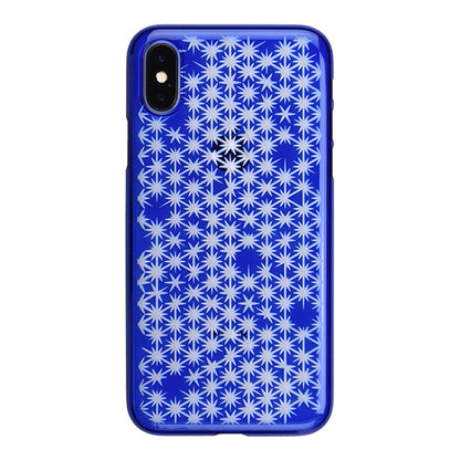 【Web限定】AIR JACKET ”kiriko” for iPhone X 麻の葉崩し (瑠璃)