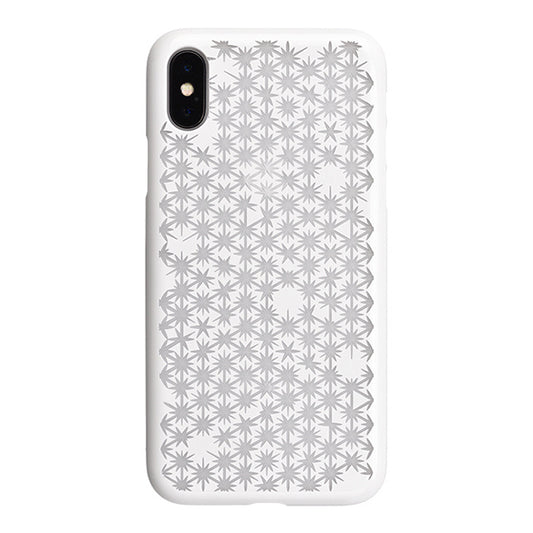 【Web限定】AIR JACKET ”kiriko” for iPhone X 麻の葉崩し (ピュアホワイト)