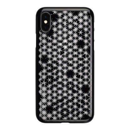 【Web限定】AIR JACKET ”kiriko” for iPhone X 麻の葉崩し (ピアノブラック)