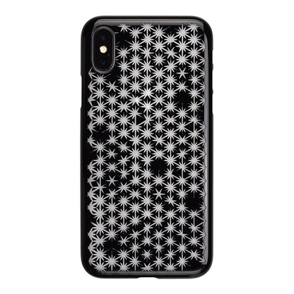 【Web限定】AIR JACKET ”kiriko” for iPhone X 麻の葉崩し (ピアノブラック)