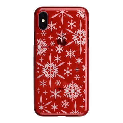 【Web限定】AIR JACKET ”kiriko” for iPhone X 雪片 (紅)