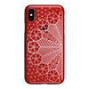 【Web限定】AIR JACKET ”kiriko” for iPhone X 花車 (紅)