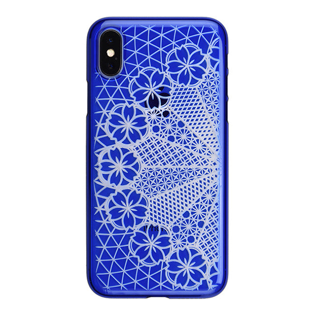 【Web限定】AIR JACKET ”kiriko” for iPhone X 花車 (瑠璃)