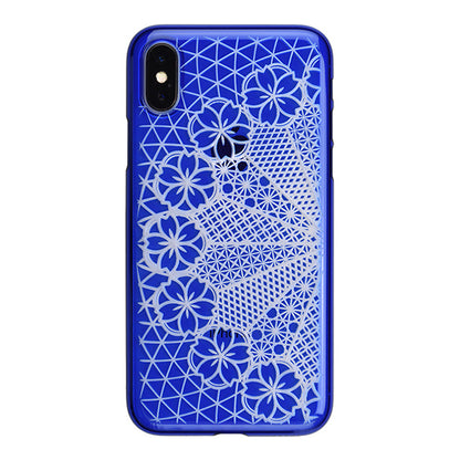 【Web限定】AIR JACKET ”kiriko” for iPhone X 花車 (瑠璃)