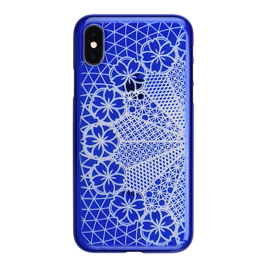 【Web限定】AIR JACKET ”kiriko” for iPhone X 花車 (瑠璃)