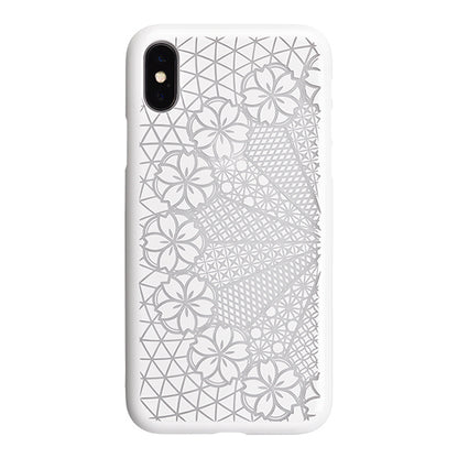 【Web限定】AIR JACKET ”kiriko” for iPhone X 花車 (ピュアホワイト)