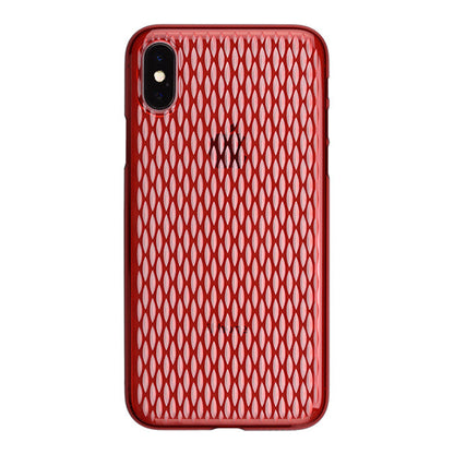 【Web限定】AIR JACKET ”kiriko” for iPhone X 米つなぎ (紅)