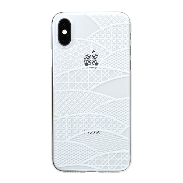 【Web限定】Air Jacket “kiriko” for iPhone XS 千代柄 (扇) クリア