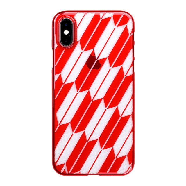 【Web限定】Air Jacket “kiriko” for iPhone XS 矢絣 紅