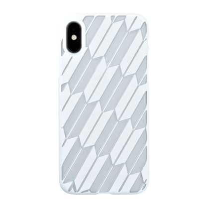 【Web限定】Air Jacket “kiriko” for iPhone XS 矢絣 ピュアホワイト