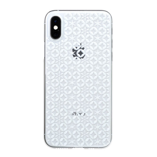 【Web限定】Air Jacket “kiriko” for iPhone XS 七宝に星 クリア