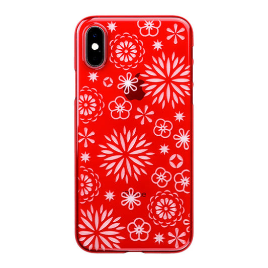 【Web限定】Air Jacket “kiriko” for iPhone XS 花 紅