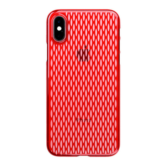 【Web限定】Air Jacket “kiriko” for iPhone XS 米つなぎ 紅