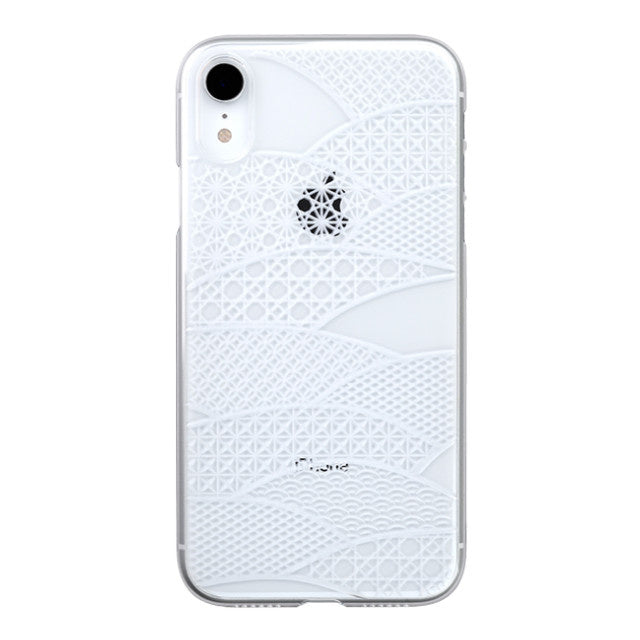 【Web限定】Air Jacket “kiriko” for iPhone XR 千代柄 (扇) クリア