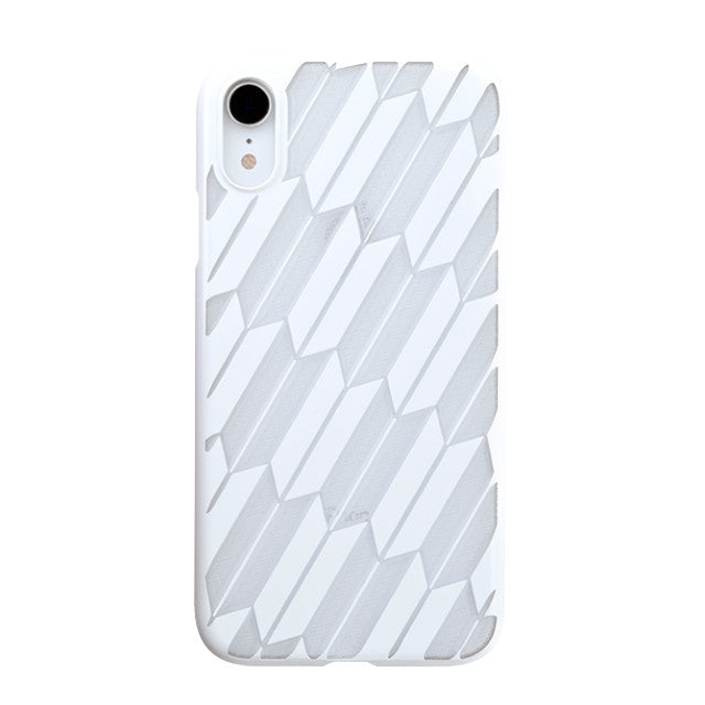 【Web限定】Air Jacket “kiriko” for iPhone XR 矢絣 ピュアホワイト