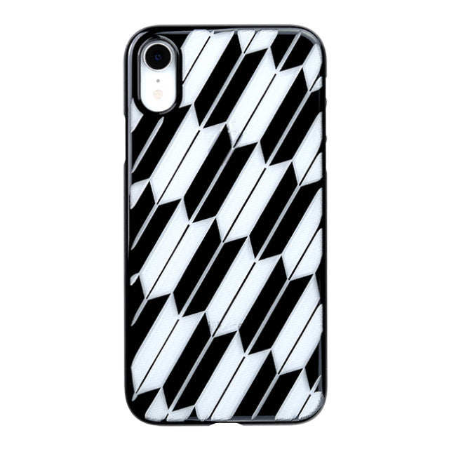 【Web限定】Air Jacket “kiriko” for iPhone XR 矢絣 ピアノブラック