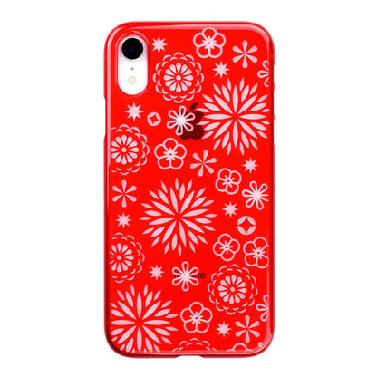 【Web限定】Air Jacket “kiriko” for iPhone XR 花 紅