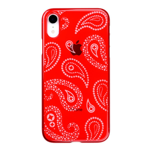 【Web限定】Air Jacket “kiriko” for iPhone XR ペイズリー 紅