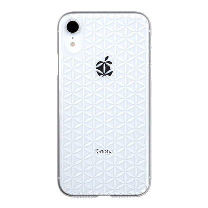 【Web限定】Air Jacket “kiriko” for iPhone XR 麻の葉つなぎ クリア