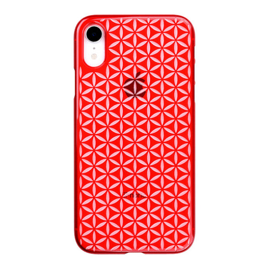 【Web限定】Air Jacket “kiriko” for iPhone XR 麻の葉つなぎ 紅