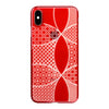 【Web限定】Air Jacket “kiriko” for iPhone XS Max 千代柄 (七宝) 紅