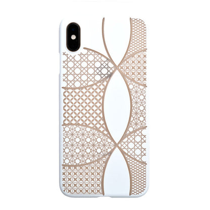 【Web限定】Air Jacket “kiriko” for iPhone XS Max 千代柄 (七宝) ピュアホワイト