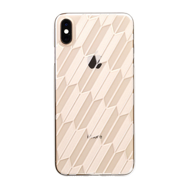 【Web限定】Air Jacket “kiriko” for iPhone XS Max 矢絣 クリア