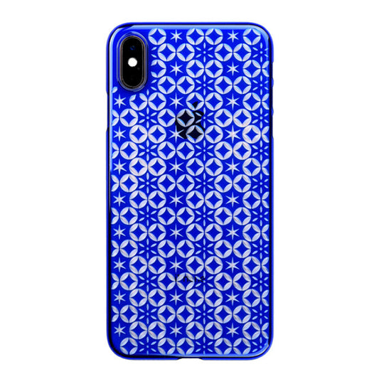 【Web限定】Air Jacket “kiriko” for iPhone XS Max 七宝に星 瑠璃