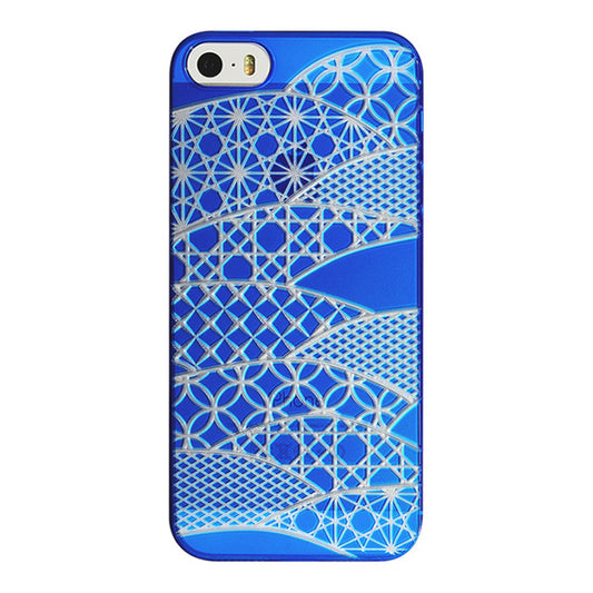 【WEB 限定】AIR JACKET ”kiriko” for iPhone SE/5s/5 (千代柄・瑠璃色)