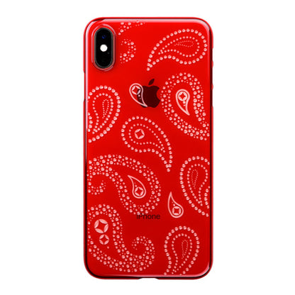 【Web限定】Air Jacket “kiriko” for iPhone XS Max ペイズリー 紅