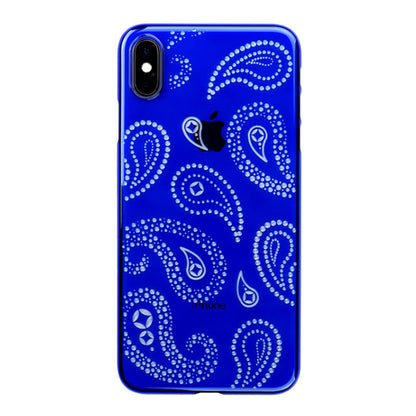 【Web限定】Air Jacket “kiriko” for iPhone XS Max ペイズリー 瑠璃