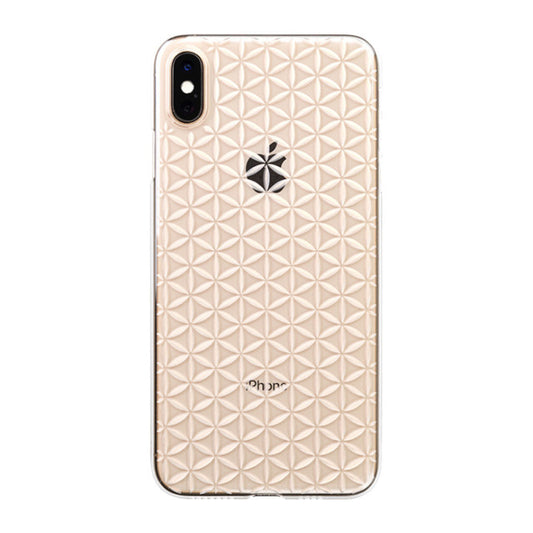 【Web限定】Air Jacket “kiriko” for iPhone XS Max 麻の葉つなぎ クリア