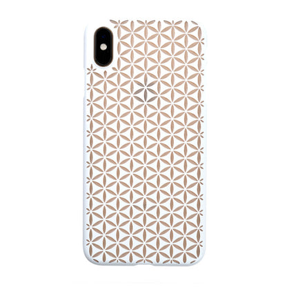 【Web限定】Air Jacket “kiriko” for iPhone XS Max 麻の葉つなぎ ピュアホワイト