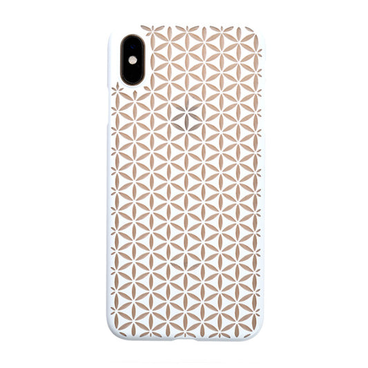 【Web限定】Air Jacket “kiriko” for iPhone XS Max 麻の葉つなぎ ピュアホワイト