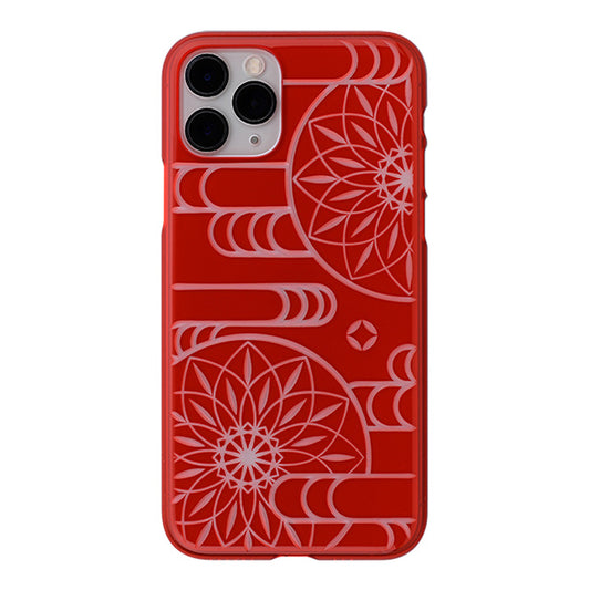 【Web限定】Air Jacket “kiriko” for iPhone11 Pro エ霞に鞠 (紅)