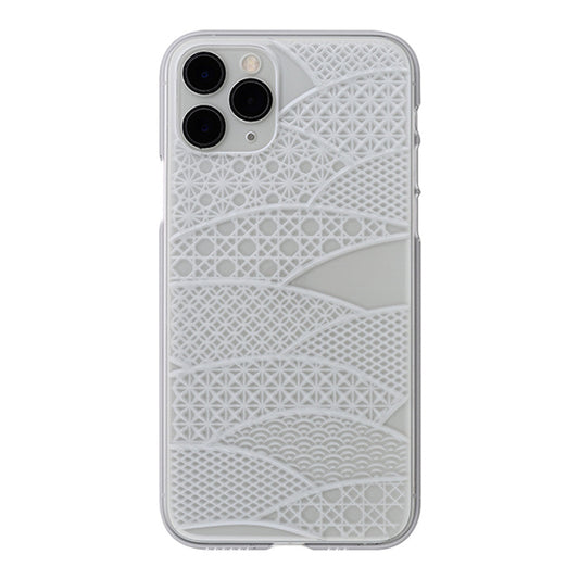 【Web限定】Air Jacket “kiriko” for iPhone11 Pro 千代柄(扇) (クリア)