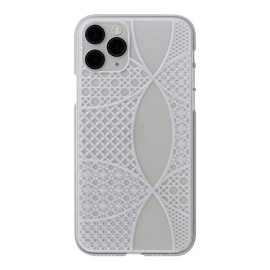 【Web限定】Air Jacket “kiriko” for iPhone11 Pro 千代柄(七宝) (クリア)