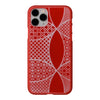 【Web限定】Air Jacket “kiriko” for iPhone11 Pro 千代柄(七宝) (紅)