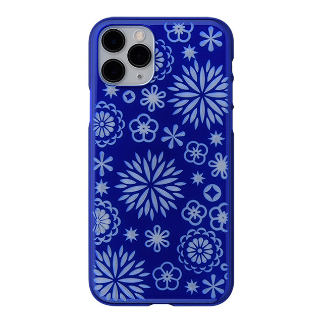 【Web限定】Air Jacket “kiriko” for iPhone11 Pro 花 (瑠璃)