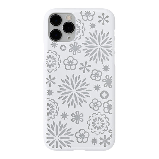 【Web限定】Air Jacket “kiriko” for iPhone11 Pro 花 (ピュアホワイト)