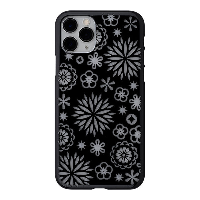 【Web限定】Air Jacket “kiriko” for iPhone11 Pro 花 (ピアノブラック)