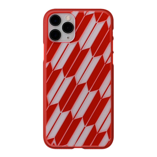 【Web限定】Air Jacket “kiriko” for iPhone11 Pro 矢絣 (紅)